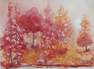 Acuarela. Pintura Decoración. Regalo. Oportunidad.