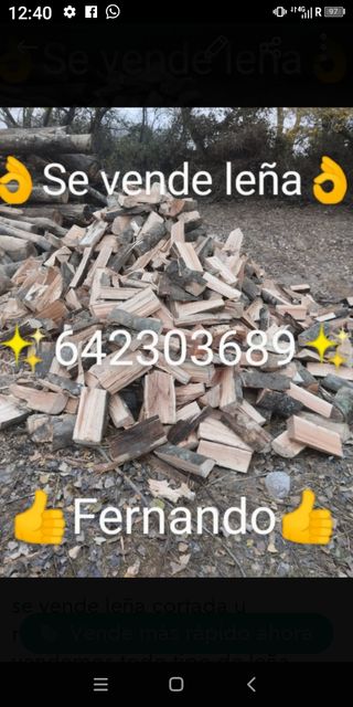 se vende leña