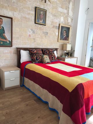 Colcha de lana artesanal XXL cama 160/180