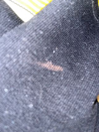 top manga larga negra