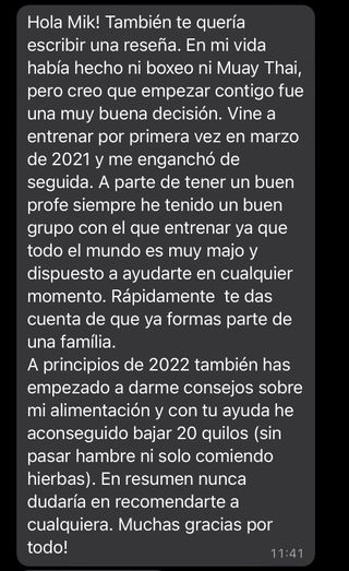 Clase privada de Muay Thai / Boxeo