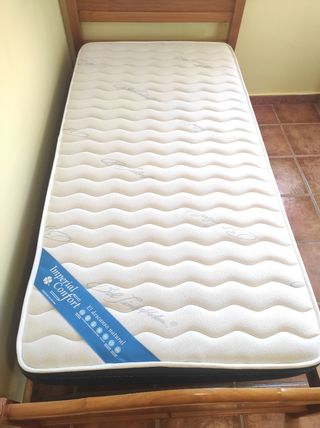 Cama provenzal, somier y colchón