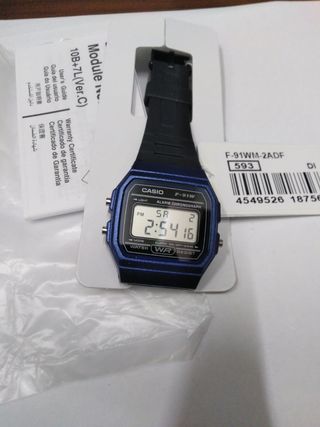 reloj Casio F-91 Azul