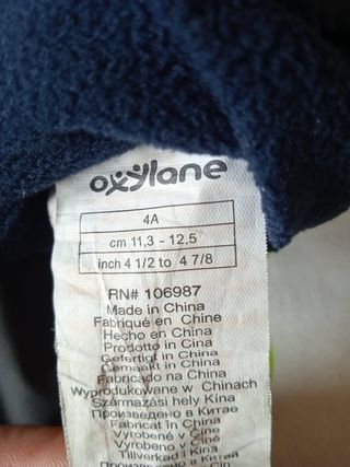 Pantalón esquí y manoplas niño