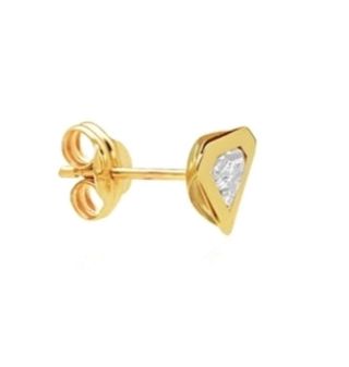 Pendientes con forma de Diamante en Oro Ley de 9 K