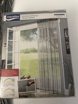 2 cortinas de hilo grises