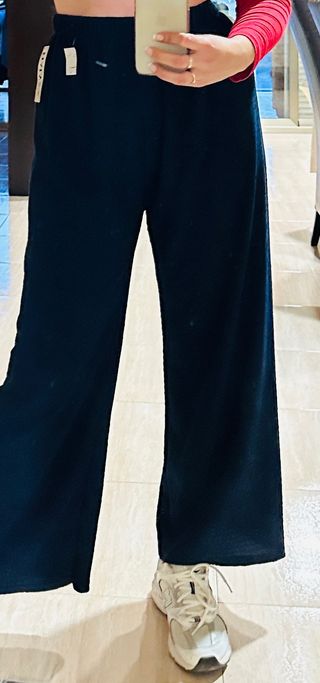 pantalon fluido marino