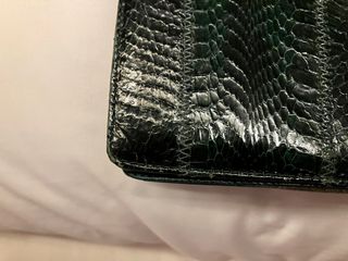 Bolso vintage de piel de serpiente auténtica