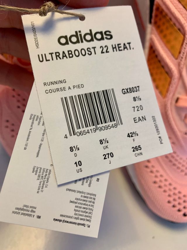 Adidas ultraboots 22, heat, 42 2/3
