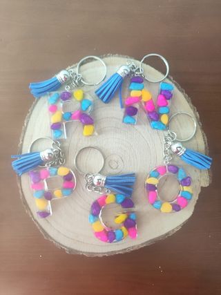 Llavero inicial personalizado.