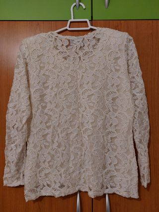 Blusa de encaje mujer