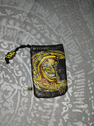 Bolsita de piel Valentino Rossi con cierre
