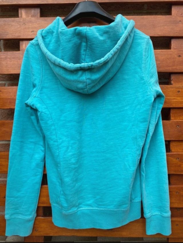 felpa con cappuccio RIFLE azzurra taglia S 