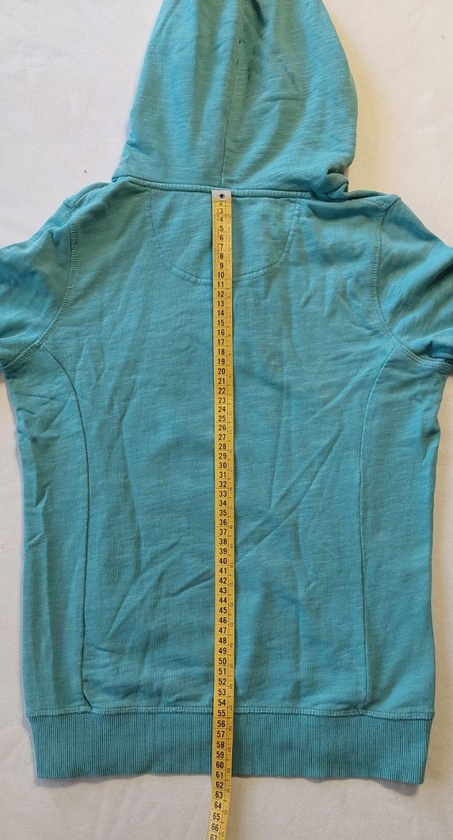 felpa con cappuccio RIFLE azzurra taglia S 