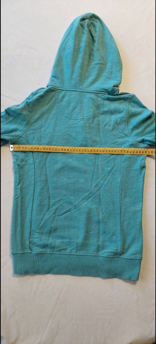 felpa con cappuccio RIFLE azzurra taglia S 