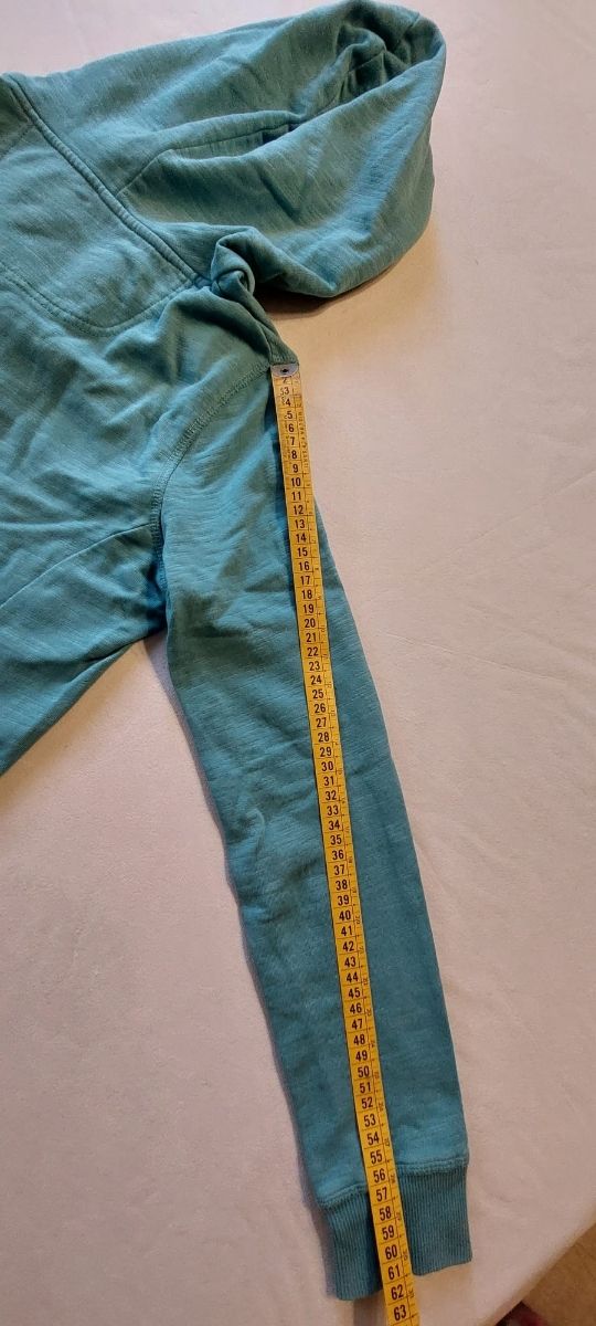 felpa con cappuccio RIFLE azzurra taglia S 