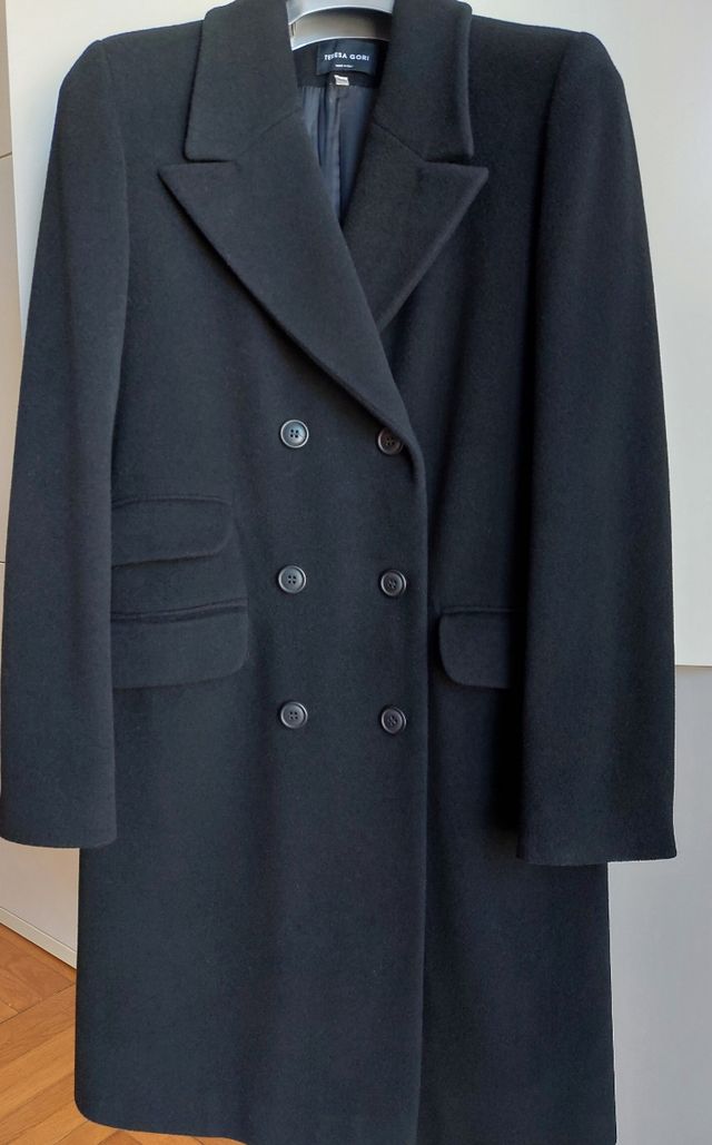Cappotto donna nero Teresa Gori