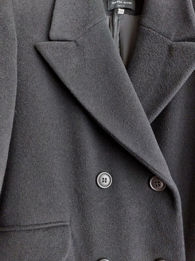 Cappotto donna nero Teresa Gori