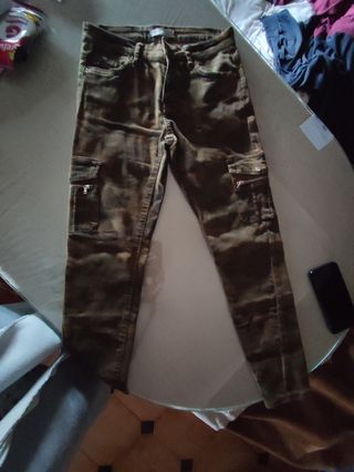 pantalón vaquero militar 