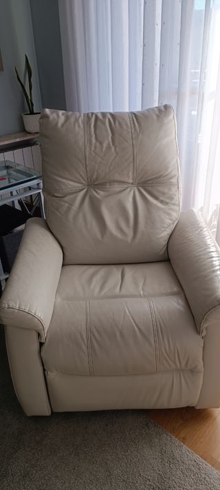Sillón relax de piel