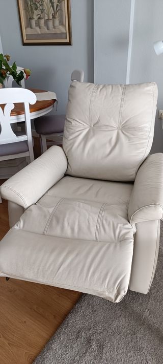 Sillón relax de piel