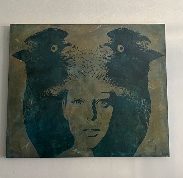 Cuadro óleo sobre tela, artista Sinasi Göktürkler