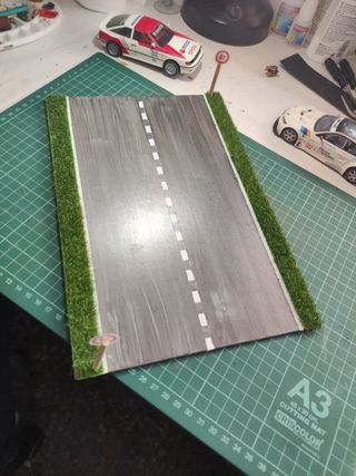 Diorama efecto carretera. 1/32