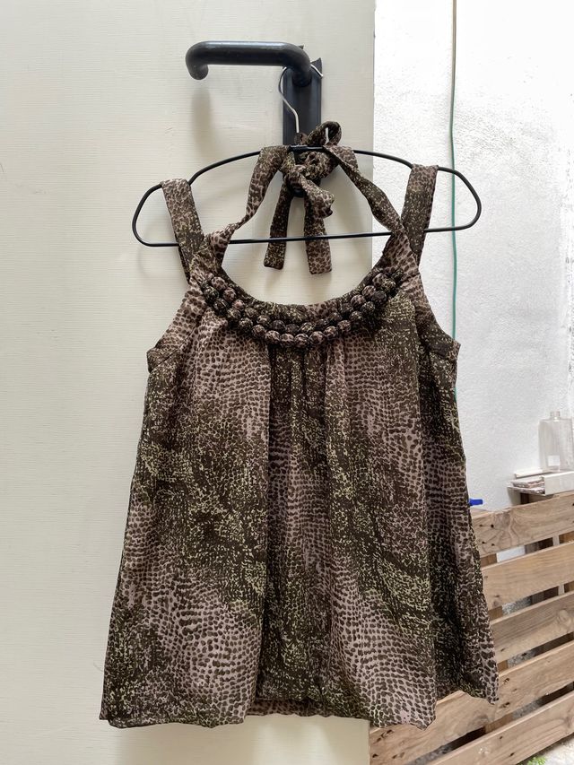 Camiseta fluida seda Vero Moda