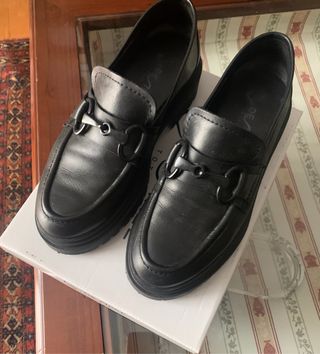 Piel mocasines nuevos