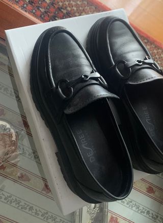 Piel mocasines nuevos