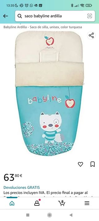 saco universal para silla de paseo