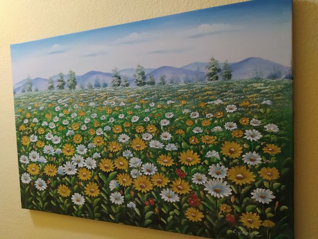 lote de 4 pinturas ..enmarcadas 3-61x50cm-1-61x91