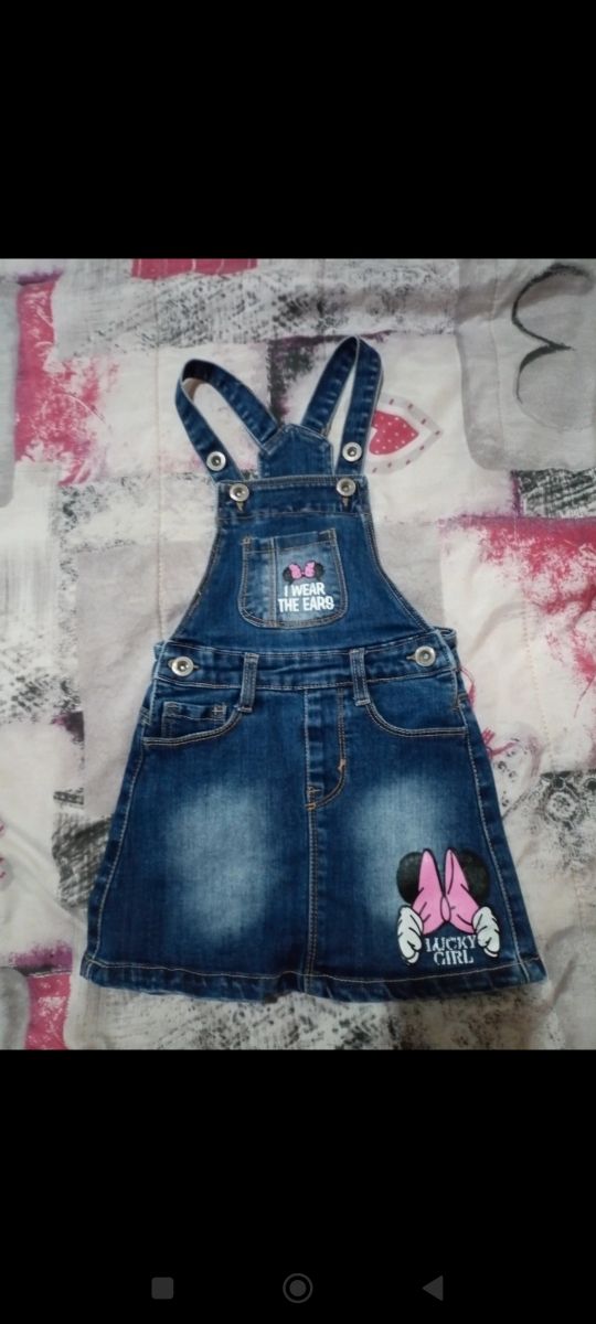 salopette jeans bimba 1 anno