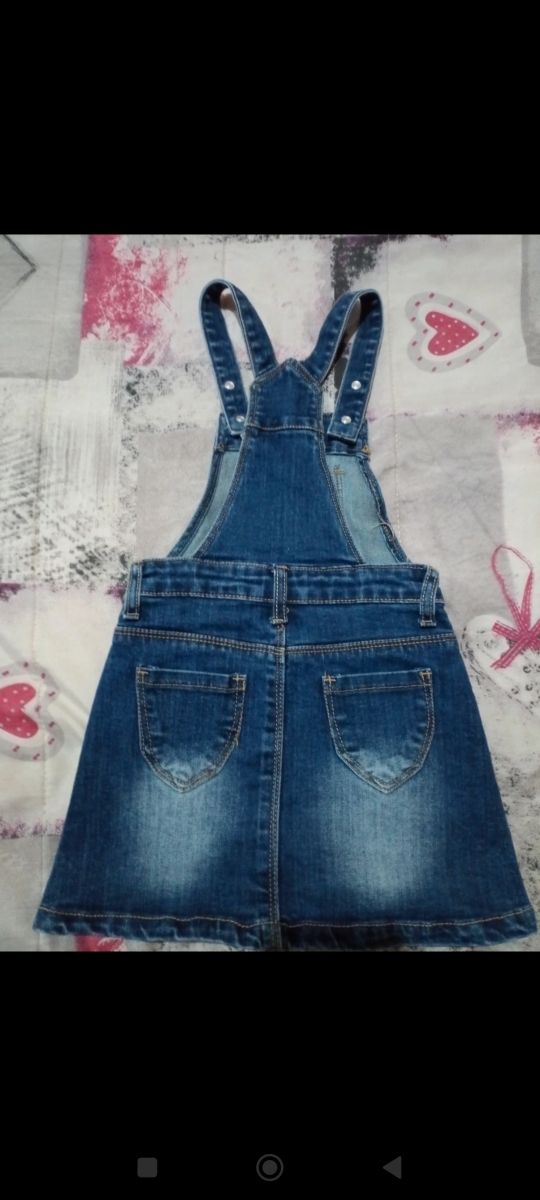salopette jeans bimba 1 anno
