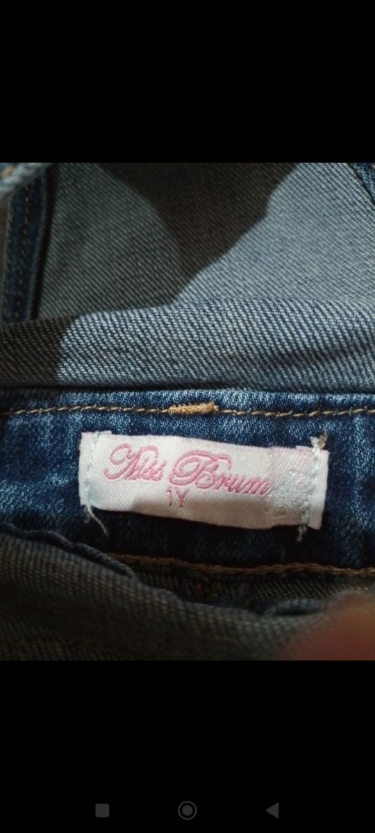 salopette jeans bimba 1 anno