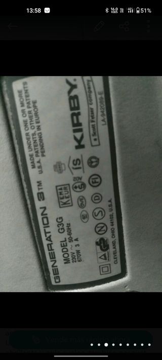 ASPIRADORA INDUSTRIAL KIRBY