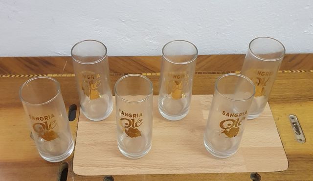 6 vasos de tubo Sangria Olé