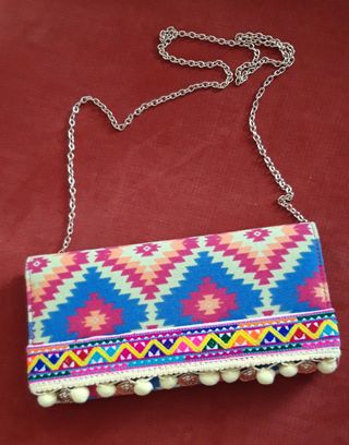 Bolso-cartera dibujo geométrico Teria Yabar