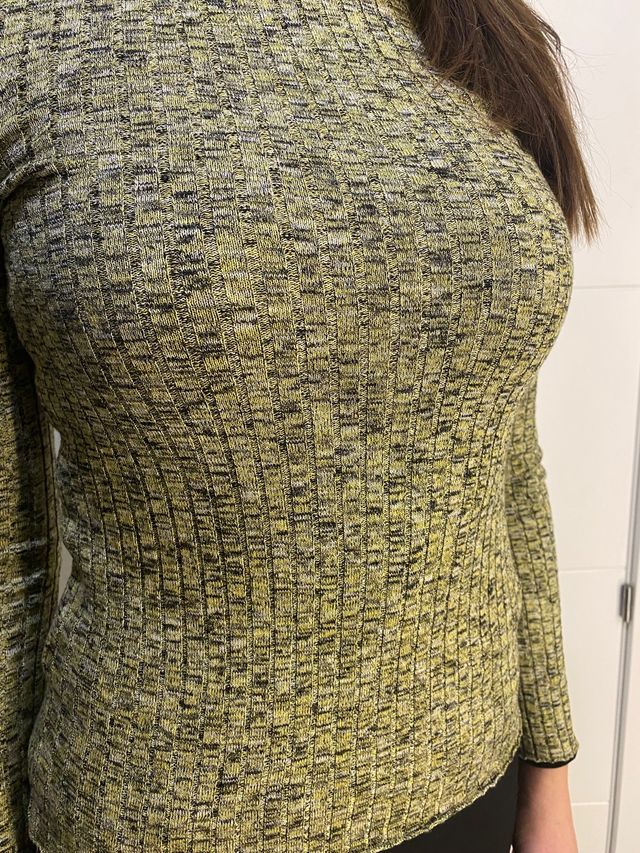 JERSEY JASPEADO MANGO PERFECTO ESTADO. TALLA S