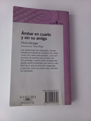 Libro Ámbar en cuarto y sin su amigo