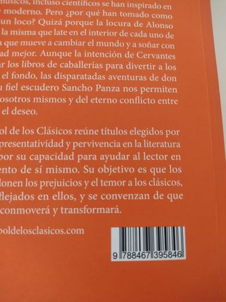 Libro Don Quijote de la Mancha