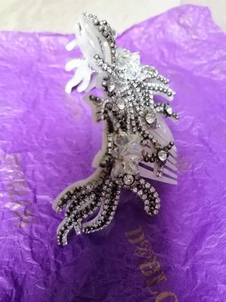 Tocado peineta novia