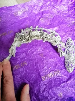 Tocado peineta novia