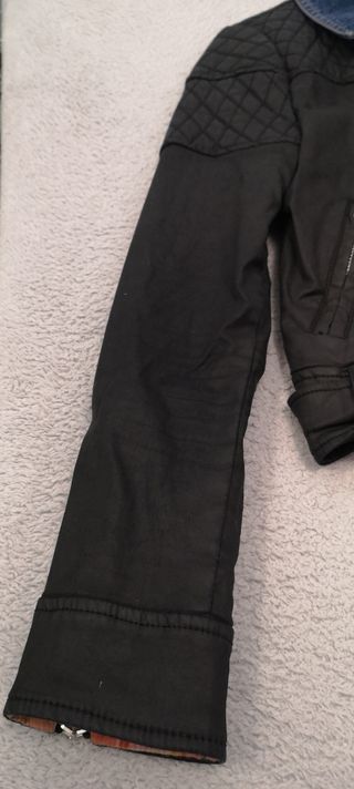 Cazadora tipo biker combinada Vaquero Holy Preppy