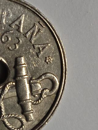 monedas de 50 centimos de 1963 estrella 63. 