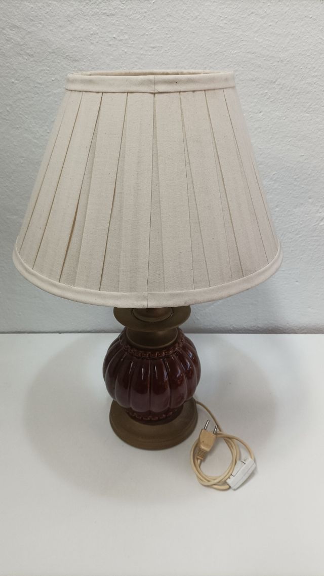 LÁMPARA DE MESA ANTIGUA VINTAGE