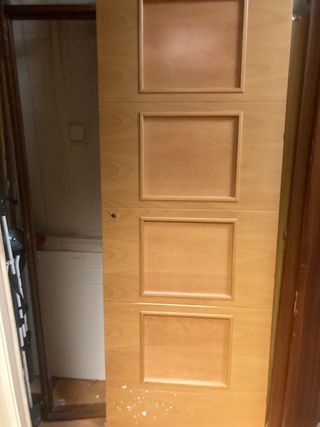 Puerta roble maciza 72 x 2m 3cm a izquierda