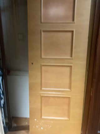 Puerta roble maciza 72 x 2m 3cm a izquierda