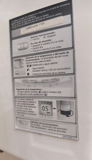 Caldera Calefacción SAUNIER DUVAL  F 25 E