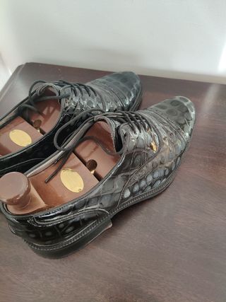 Zapatos Gianni Versace - Piel Cocodrilo 43.5